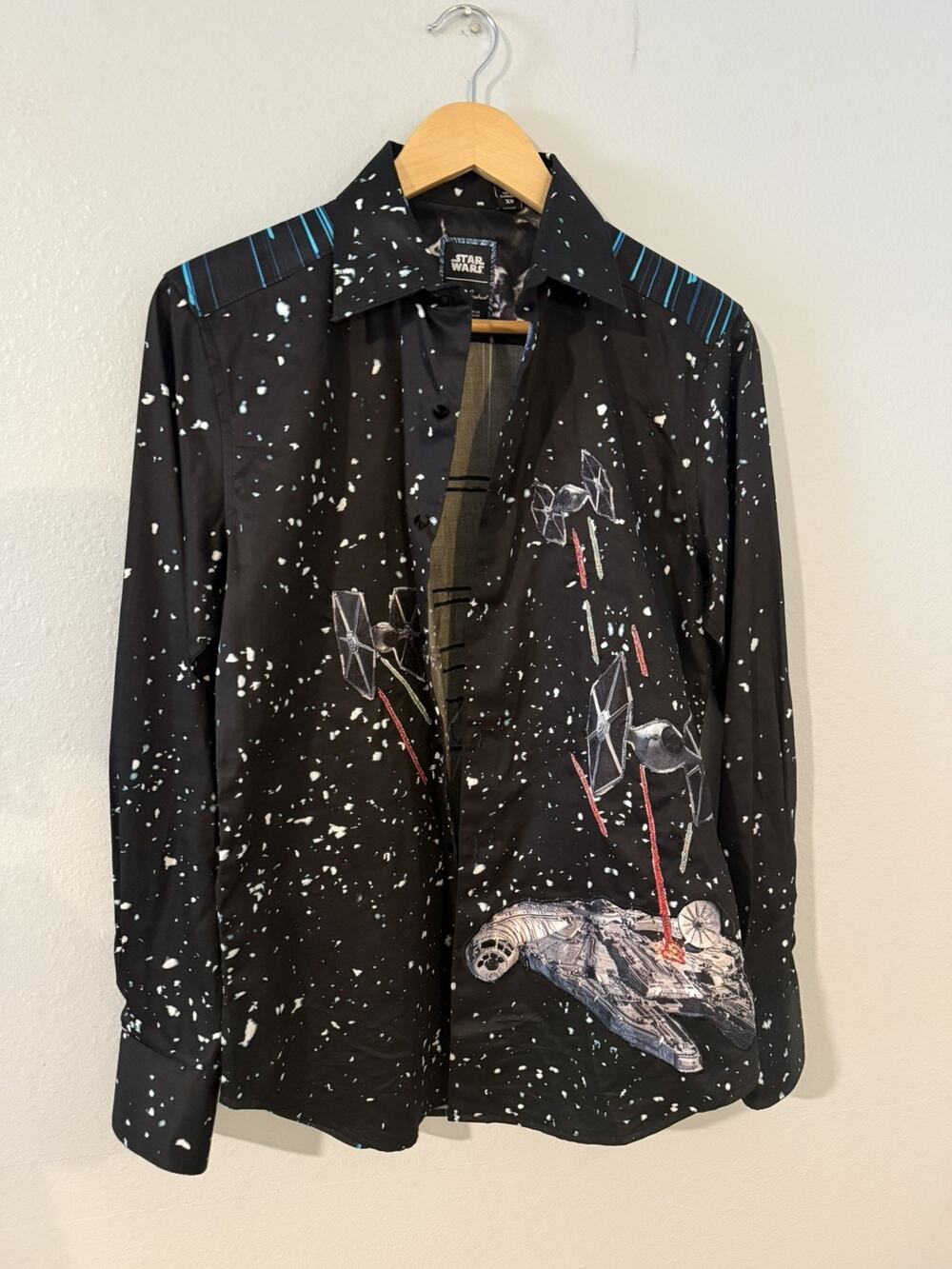 Robert Graham Shirt Classic Fit The Falcon Star Wars Limited Edition Size XS